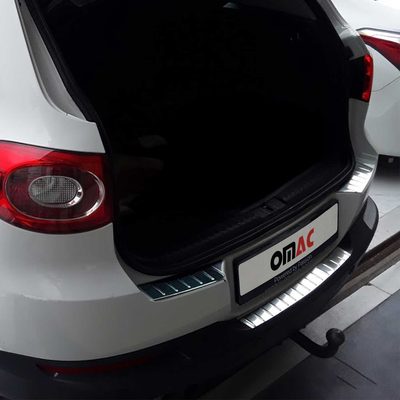 2009-2017 VW Tiguan Rear Bumper Guard Stainless Steel Brushed
