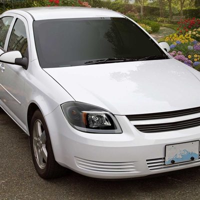 For Chevrolet Cobalt / Pontiac G5 2005-2010 LED Bar Projector Headlights LED DRL Light Tube Black Housing Clear Lens