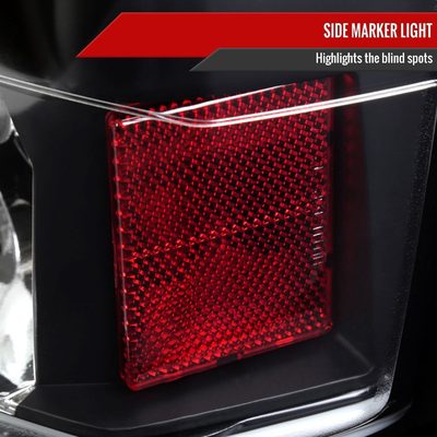 2005-2008 Dodge Charger Tail Lights Matte Black Housing/Clear Lens