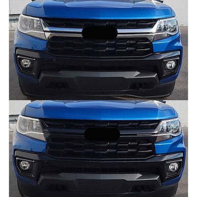 2021-2022 Chevrolet Colorado Grille Overlay Gloss Black 1Pcs ABS Plastic