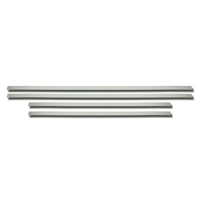 2015-2020 Ford F-150 Side Door Molding Trim Skirt Garnish Stainless Steel Silver 4 Pcs