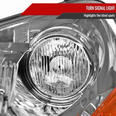 2003-2005 Honda Pilot Factory Style Headlight Chrome Housing/Clear Lens
