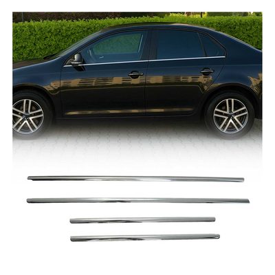 2011-2018 VW Jetta A6 Window Molding Trim Streamer Stainless Steel Silver 6 Pcs