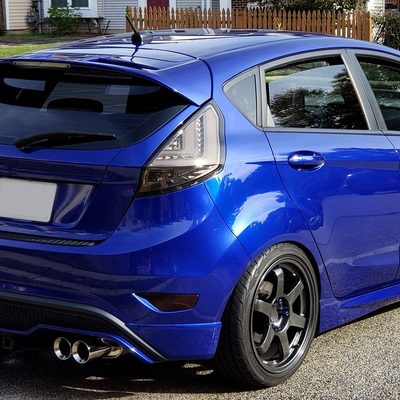 2014-2019 Ford Fiesta Hatchback LED Bar Tail Lights Chrome/Smoke Lens