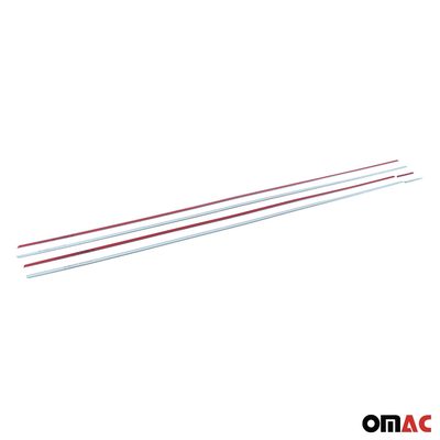 2022-2024 Volkswagen Golf MK8 Window Molding Trim Streamer Silver 6Pcs Stainless Steel