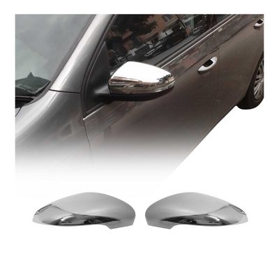 2010-2014 VW Golf Mk6 Side Mirror Cover Caps Stainless Steel Silver 2 Pcs