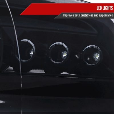 2009-2018 Dodge RAM 1500 / RAM 2500 3500 Dual Halo Headlights Smoke