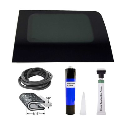 2010-2013 Ford Transit Connect Window Glass Fit Kit Rear Left Sliding Door L1 L2