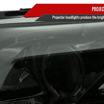 2006-2011 Honda Civic Sedan Projector Headlights R8 LED Light Chrome/Smoke