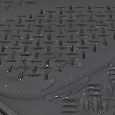 Universal fit Rubber NonSlip Car Floor Mats Liner All Weather 4Pcs Gray