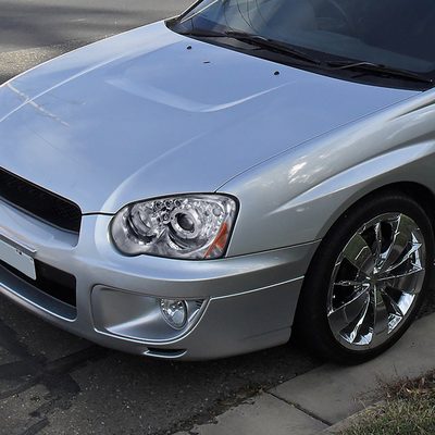 2004-2005 Subaru Impreza WRX/STI Outback Dual Halo Projector Headlights Chrome