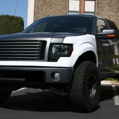 2009-2014 Ford F-150 Factory Style Headlights Black Housing/Smoke Lens