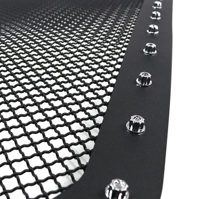 2013-2018 RAM 1500 1500 Rivet Style Black Stainless Steel Mesh Grille Insert