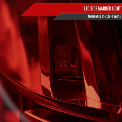 1999-2004 Ford Mustang Sequential LED Tail Lights - RS Chrome/Red Smoke Lens