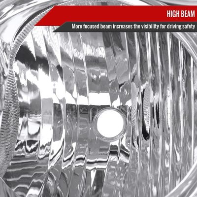 2005-2007 Jeep Grand Cherokee Factory Style Headlights Chrome/Clear Lens