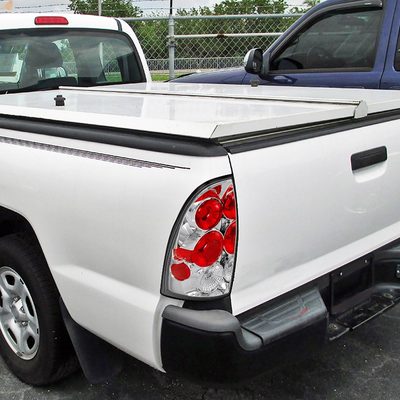 2005-2008 Toyota Tacoma Tail Lights Chrome Housing/Clear Lens