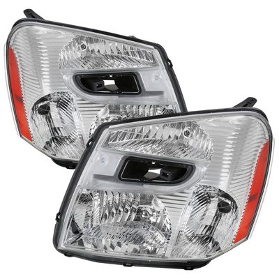 2005-2009 Chevy Equinox Factory Headlights w/Amber Reflector Chrome/Clear