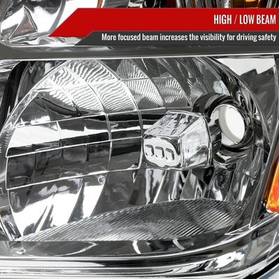 2005-2008 Nissan Frontier/2005-2006 Pathfinder Factory Headlights Chrome/Clear