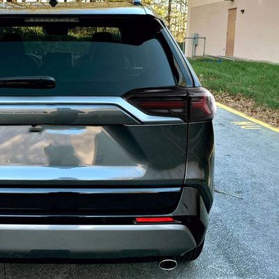 2019-2024 Toyota RAV4 Red LED Bar Signal Tail Lights Matt Black/Clear