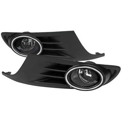 2010-2014 VW Jetta/Golf Mk6 TDI/TSI 9006 Fog Lights Kit Chrome/Clear Lens