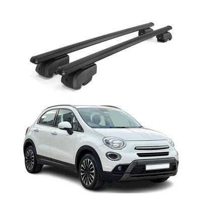 2016-2023 Fiat 500X Trekking Roof Rack Cross Bars Black