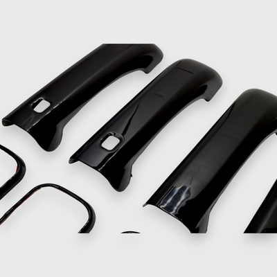 2013-2018 RAM RAM 1500/2500/3500 Door Handle Cover Gloss Black 10Pcs ABS Plastic