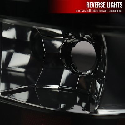 2003-2006 Chevy Silverado LED Tail Lights Glossy Black Housing/Smoke Lens