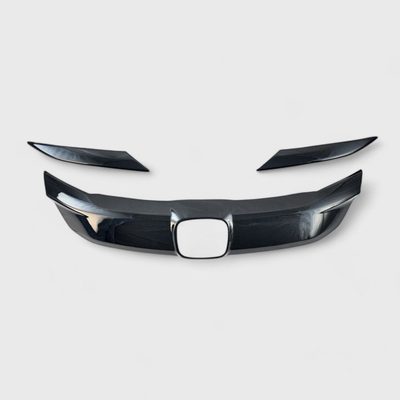 2019-2022 Honda HR-V Grille Overlay Gloss Black 3Pcs ABS Plastic