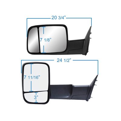 Fits 2012-2022 Ram 3500, 2013-2018 1500, 2013-2022 2500, 2019-2022 1500 Classic (KSR-60193-94C)