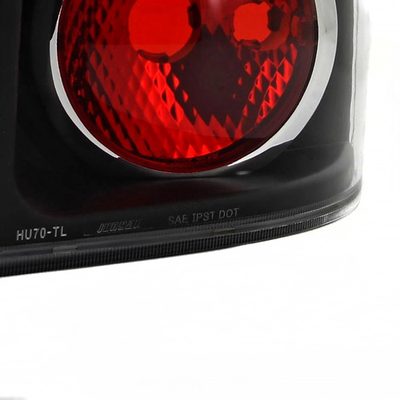 2004-2009 Hyundai Tucson Tail Lights Matte Black Housing/Clear Lens