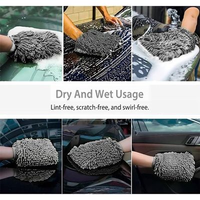WASH & WHIPS Car Wash Kit - 3-Gallon Bucket with Particle Interceptor Trap, Shampoo, Chenille Mitt & Microfiber Soft Towel, 5pcs