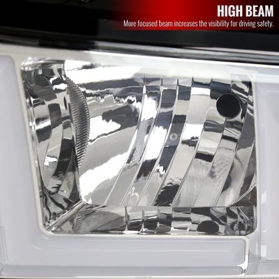 2019-2024 Dodge RAM 2500/3500/4500/5500 LED Bar Factory Headlights Chrome