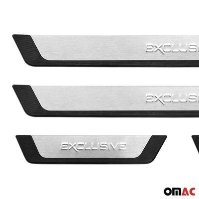 Suzuki Grand Vitara Door Sill Scuff Plate Scratch Protector Exclusive Brushed Stainless Steel 4Pcs