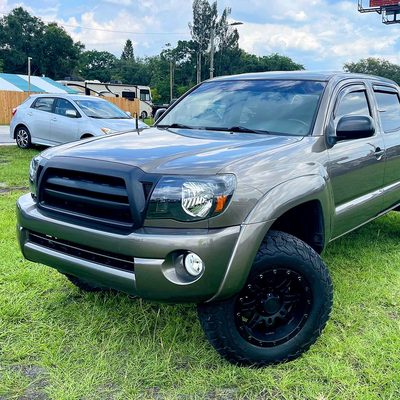 2005-2011 Toyota Tacoma Factory Style Headlights Matte Black/Clear Lens
