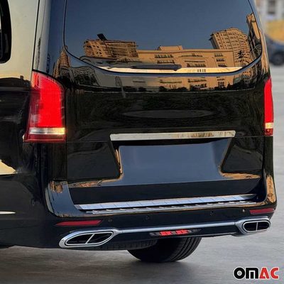 2016-2024 Mercedes Metris Rear Trunk Molding Trim Stainless Steel Silver 1Pc