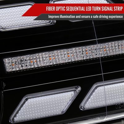 2007-2014 Toyota FJ Cruiser Full LED Projector Headlights LED Signal Black