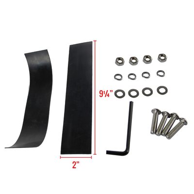 Universal 3" Aluminum Light Mounting Brackets Black