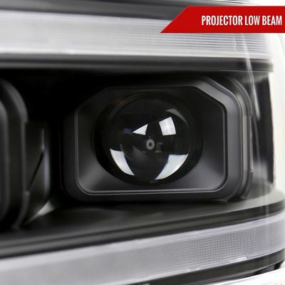 For Dodge RAM 2500 3500 5000 5500 2019-2024 Switchback LED Turn Signal Projector Headlights Matte Black Housing Clear Lens
