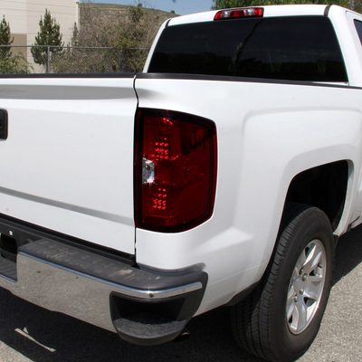 2014-2018 Chevy Silverado 1500 2500HD/Sierra 3500HD LED Tail Lights Red Smoke