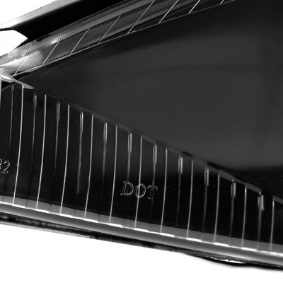 2000-2004 Ford Focus Factory Style Crystal Headlights Matte Black/Clear Lens