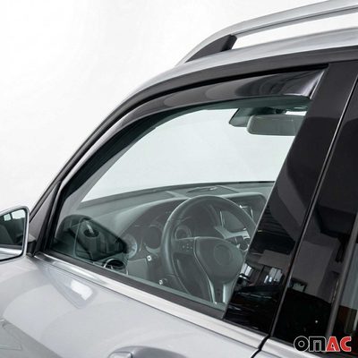 2009-2015 Mercedes GLK Class X204 Window Visor Vent Rain Deflector 2Pcs Smoke