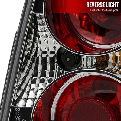 2001-2005 VW Passat Sedan Tail Lights Matte Black Housing/Clear Lens