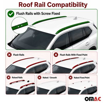 2012-2016 Honda CR-V Roof Rack Cross Bars Silver