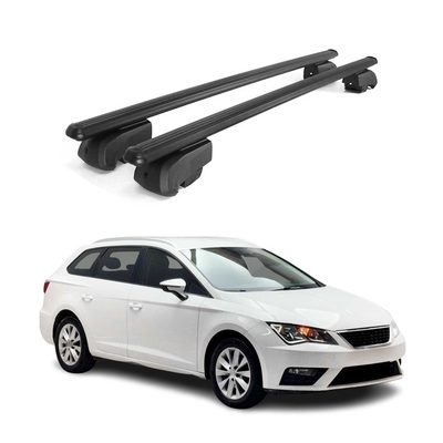 2014-2020 Seat Leon Estate Roof Rack Cross Bars Black