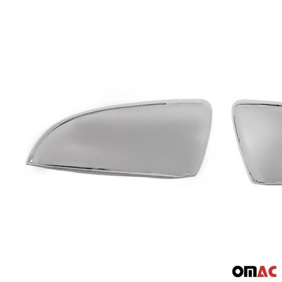 2014-2018 Kia Forte Side Mirror Cover Caps Stainless Steel Silver 2 Pcs