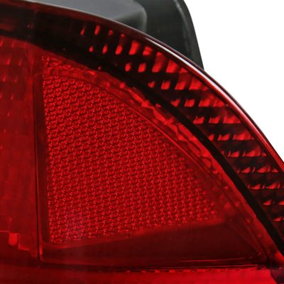 1996-2000 Honda Civic Coupe Tail Lights Chrome Housing/Red Clear Lens