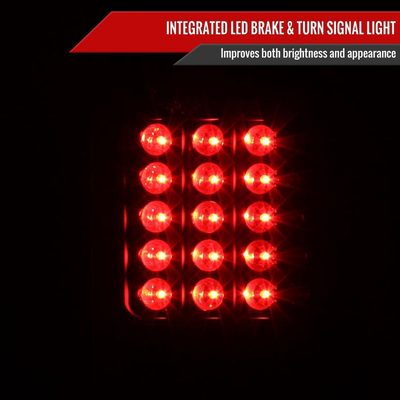 1997-2007 Ford F-150/F-250/350/450/550 Styleside V2 LED Tail Lights Matt Black