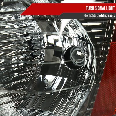 2005-2009 Chevy Equinox Factory Headlights w/Amber Reflector Chrome/Smoke