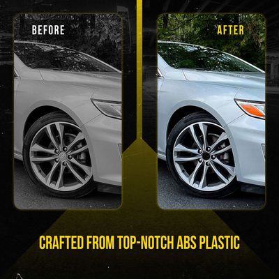 2013-2024 Chevrolet Malibu Licensed Wheel Cap Emblem Set Gloss Black 4Pcs ABS Plastic