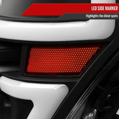 2009-2014 Ford F-150 Sequential LED Turn Signal Projector Headlights Black